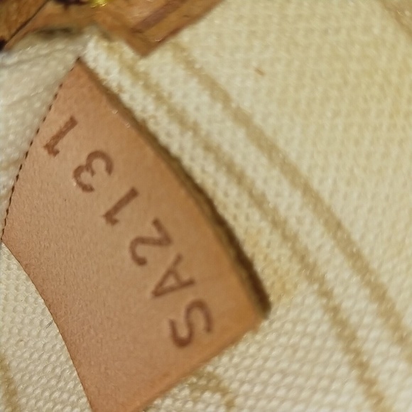 Louis Vuitton LV Tote Bag Neverfull MM White Damier Azur - Picture 9 of 9